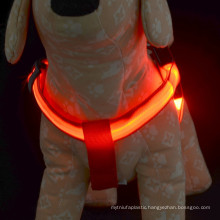 Silk-screen led light up dog harness